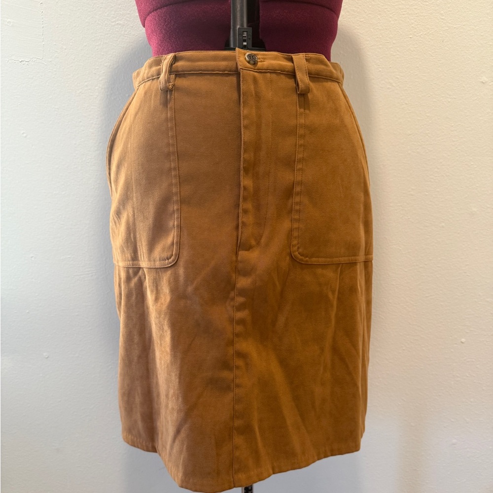 Crazy Horse by Liz Claiborne Tan A-line skirt